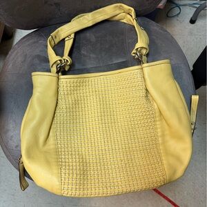 Yellow Studded Women's Bag